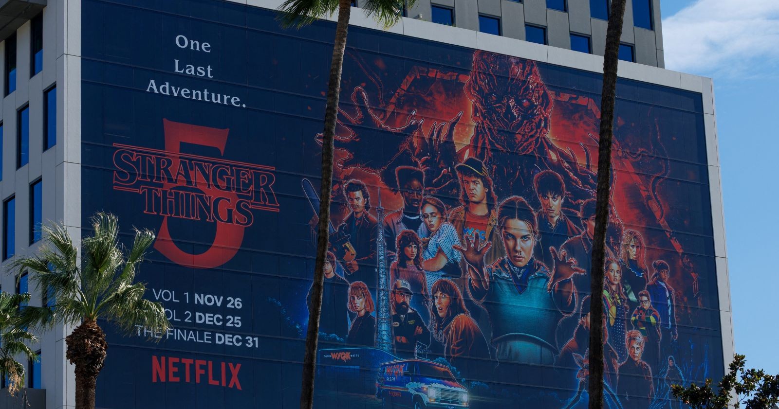 Stranger Things Plakat in Los Angeles