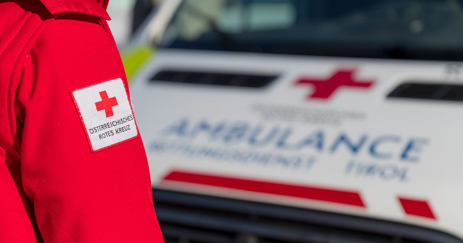Sanitäter vom Roten Kreuz im Einsatz.