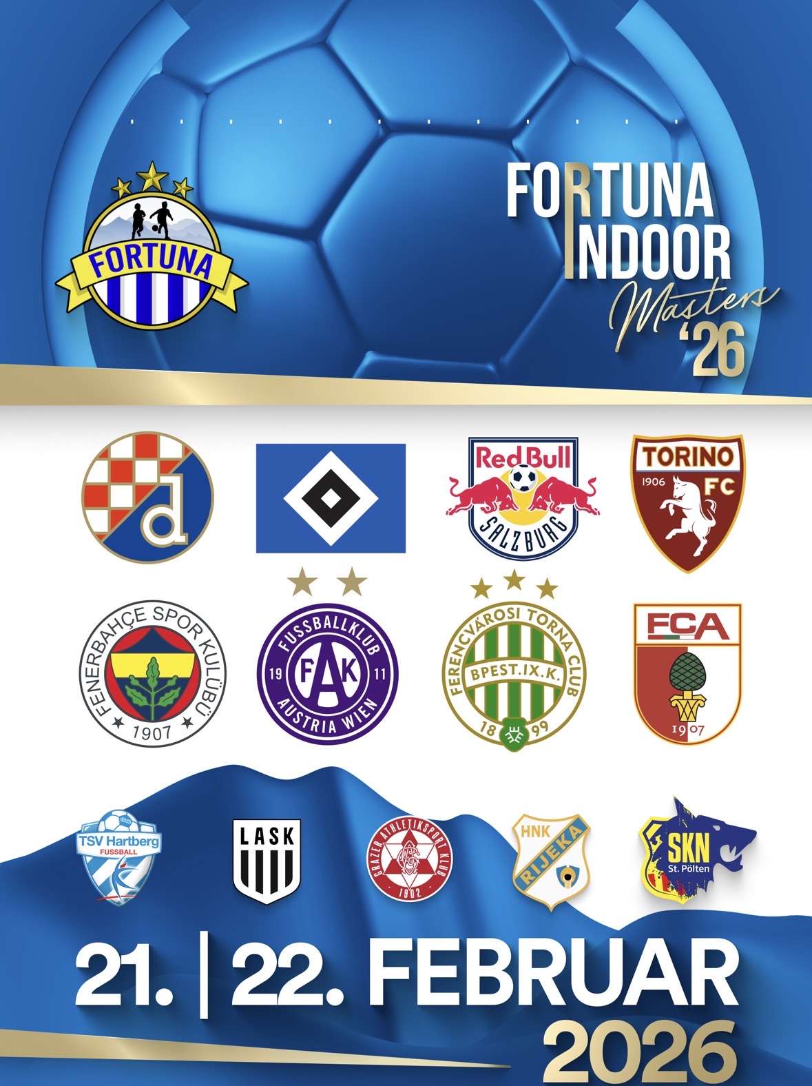 Fortuna Indoor Masters Teilnehmerfeld.