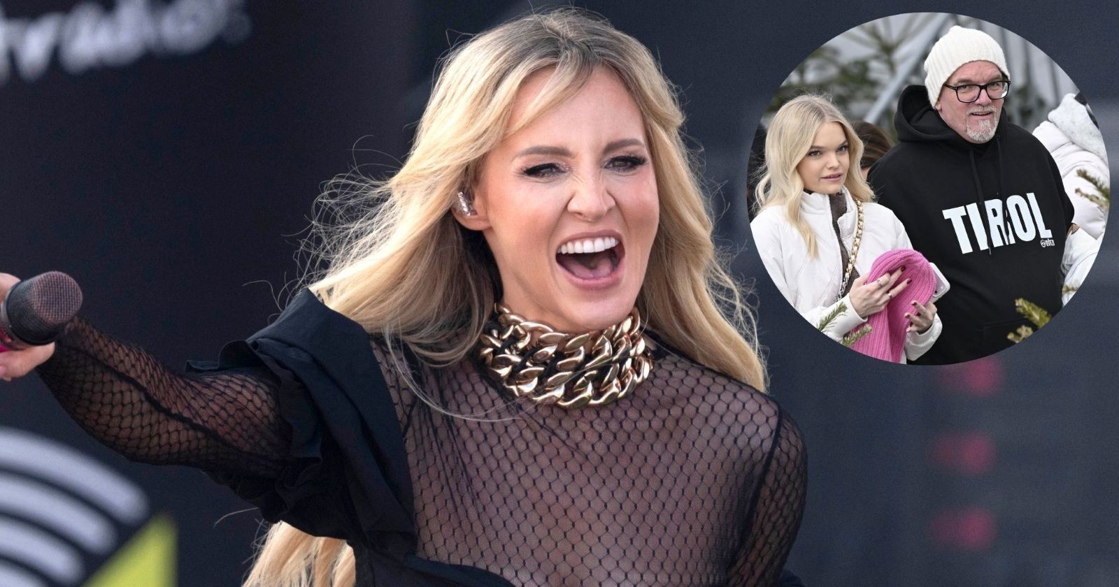 Nach DJ Ötzis Auftritt mit seiner Tochter Lisa-Marie beim Hahnenkammrennen soll Naschenweng wieder übernehmen/Naschenweng und DJ Ötzi mit Tochter Lisa-Marie Friedle