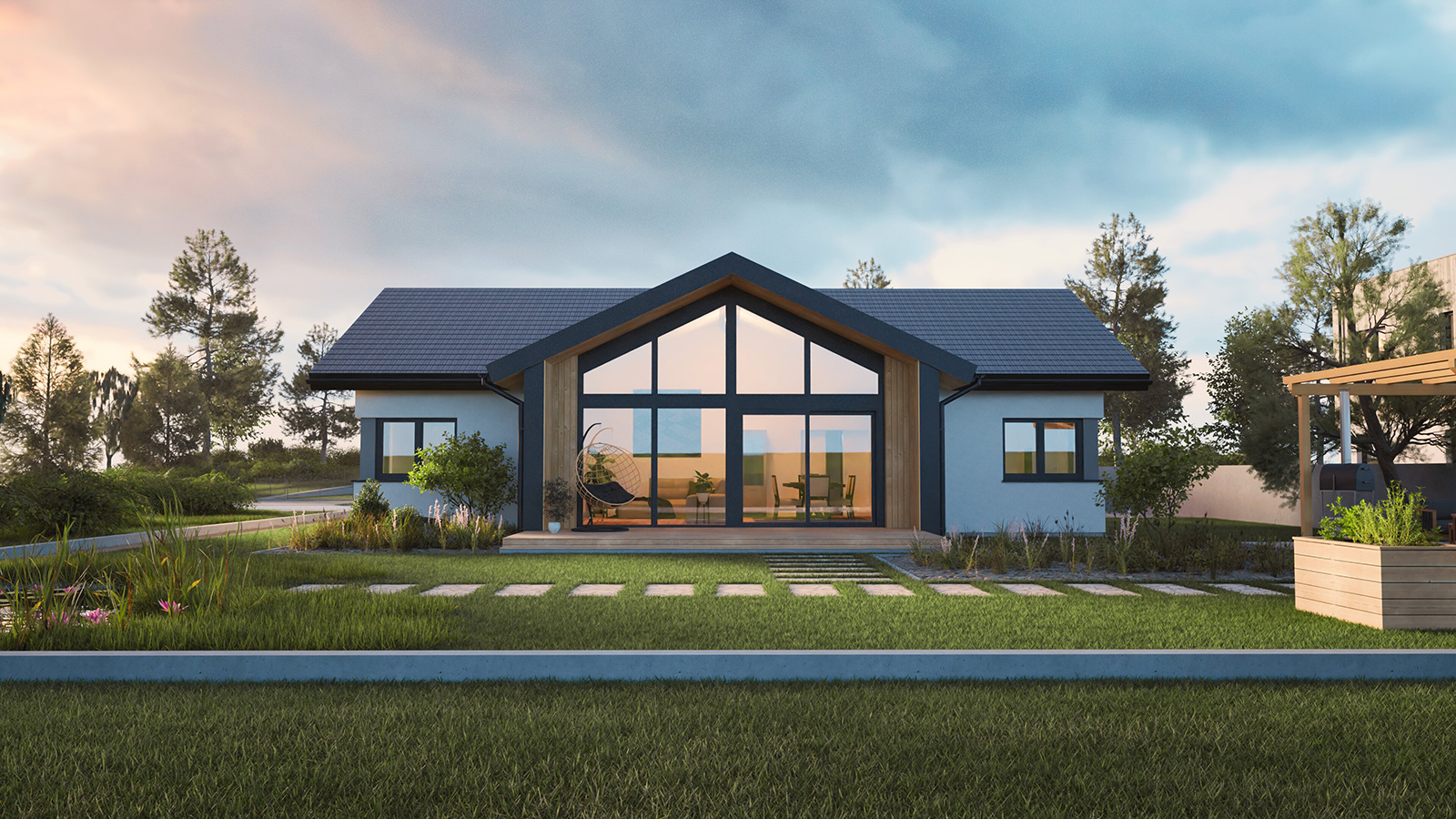 Moderner Bungalow | Credit: Hartl Haus