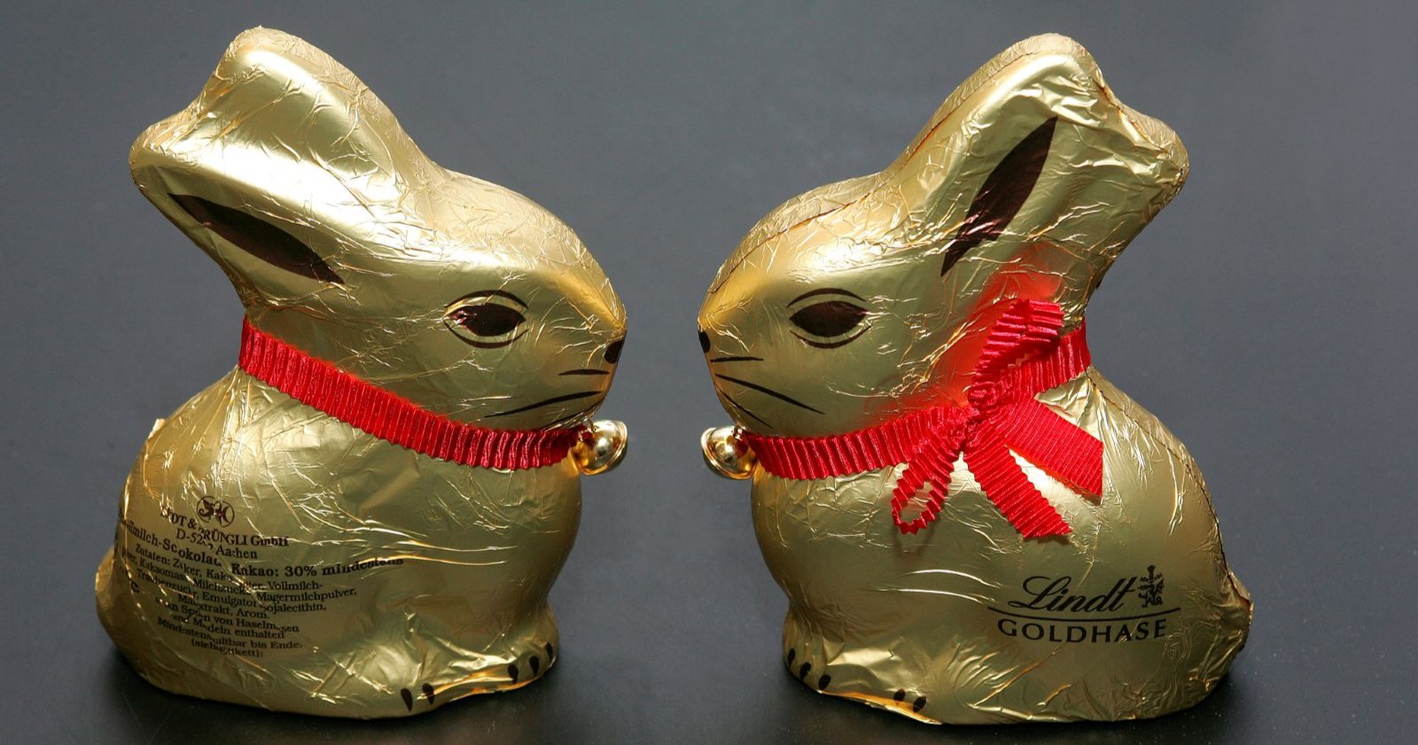 Zwei Lindt Goldhasen als Themenbild für den Preis