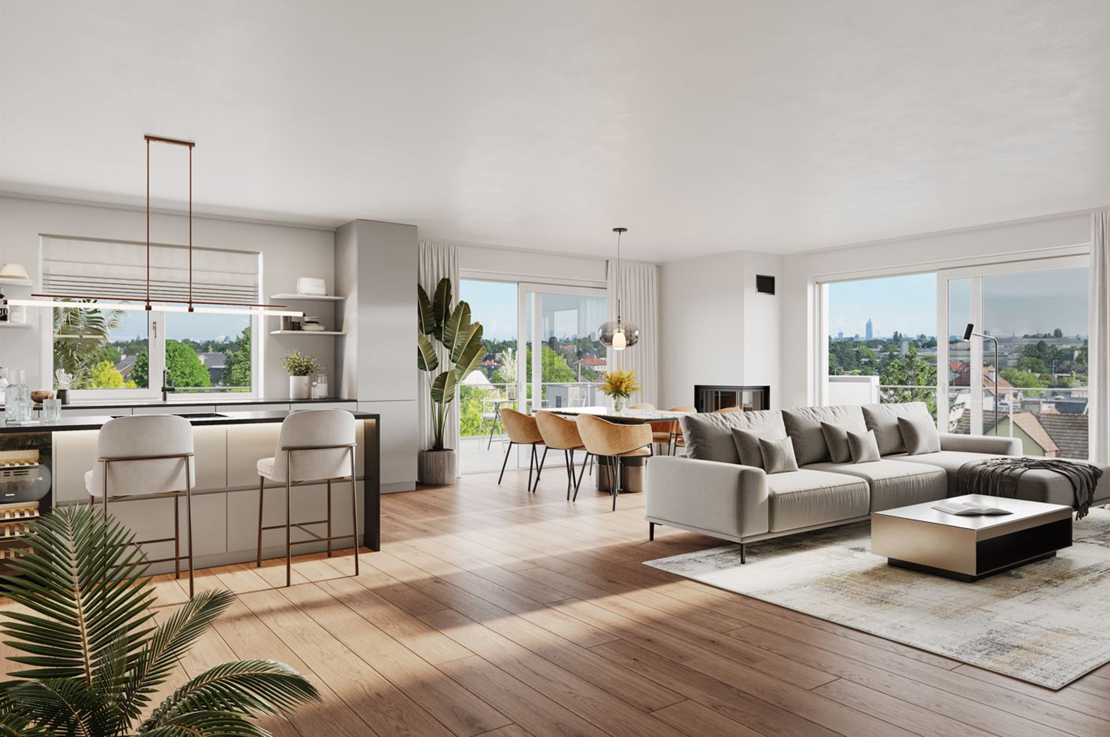 Modernes Wohnzimmer | Credit: Glorit Bausysteme