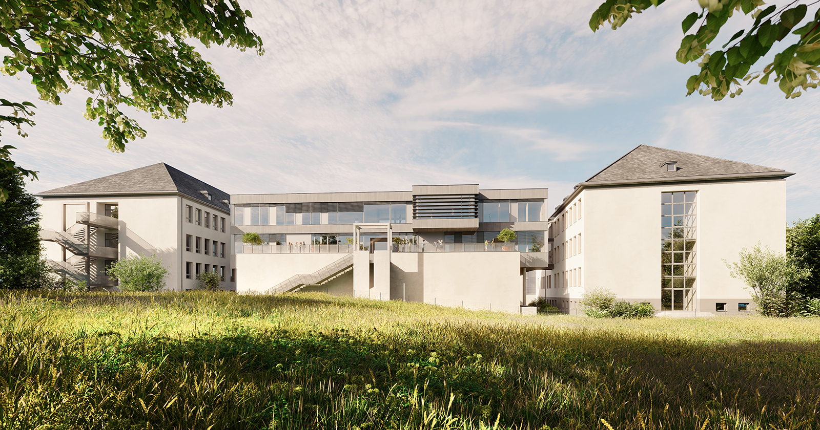 Schulgebäude von außen | Credit: Stadtgemeinde Hallein