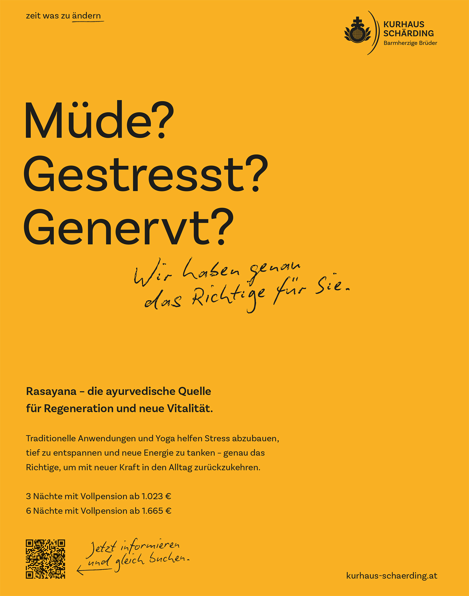 Werbeplakat vom Kurhaus Schärding | Credit: Kurhaus Schärding