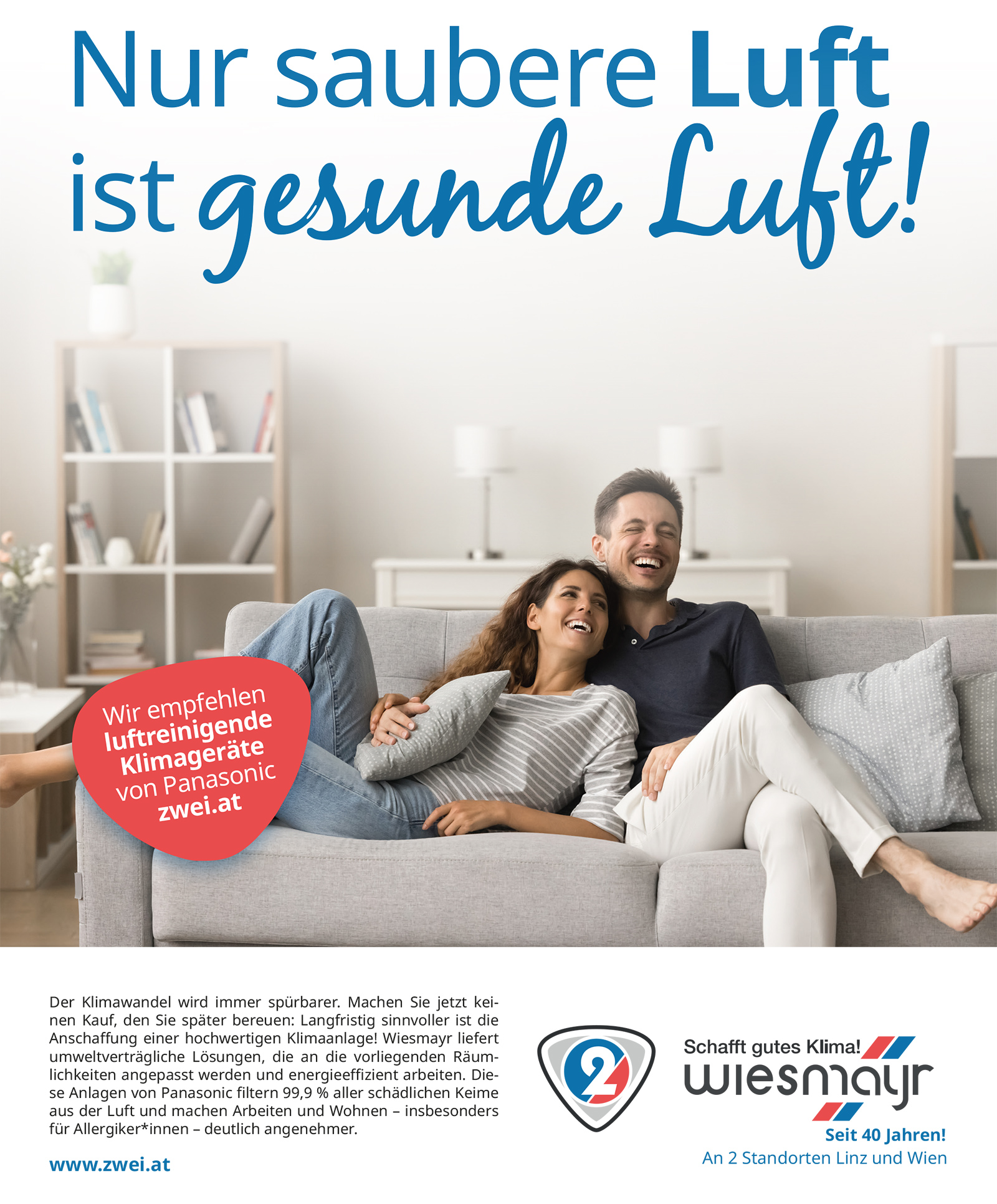 Werbeplakat mit glücklichem Paar | Credit: Wiesmayr