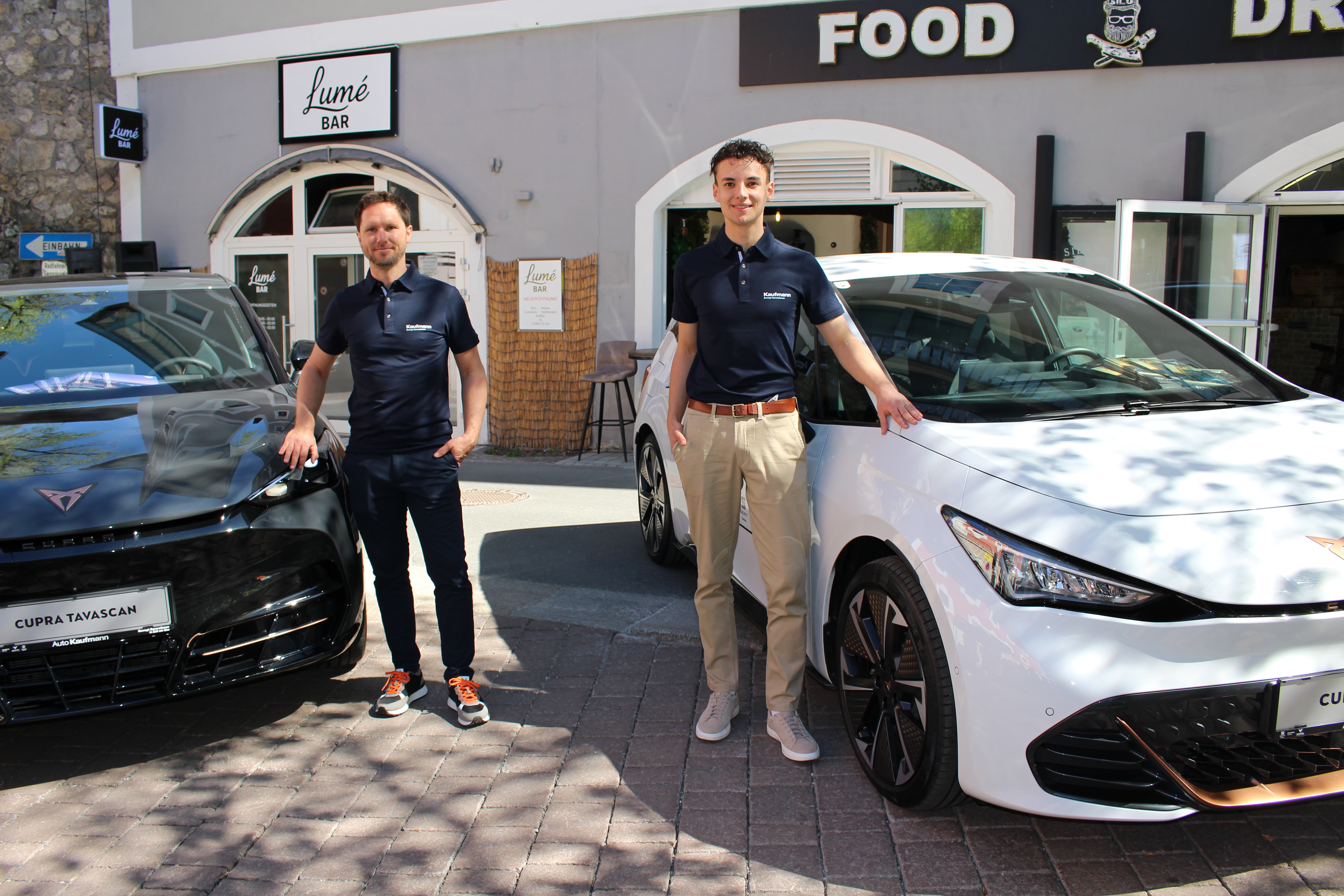 Auto Kaufmann: Philipp Schmidl und Luca Breitfuss (v. li.).