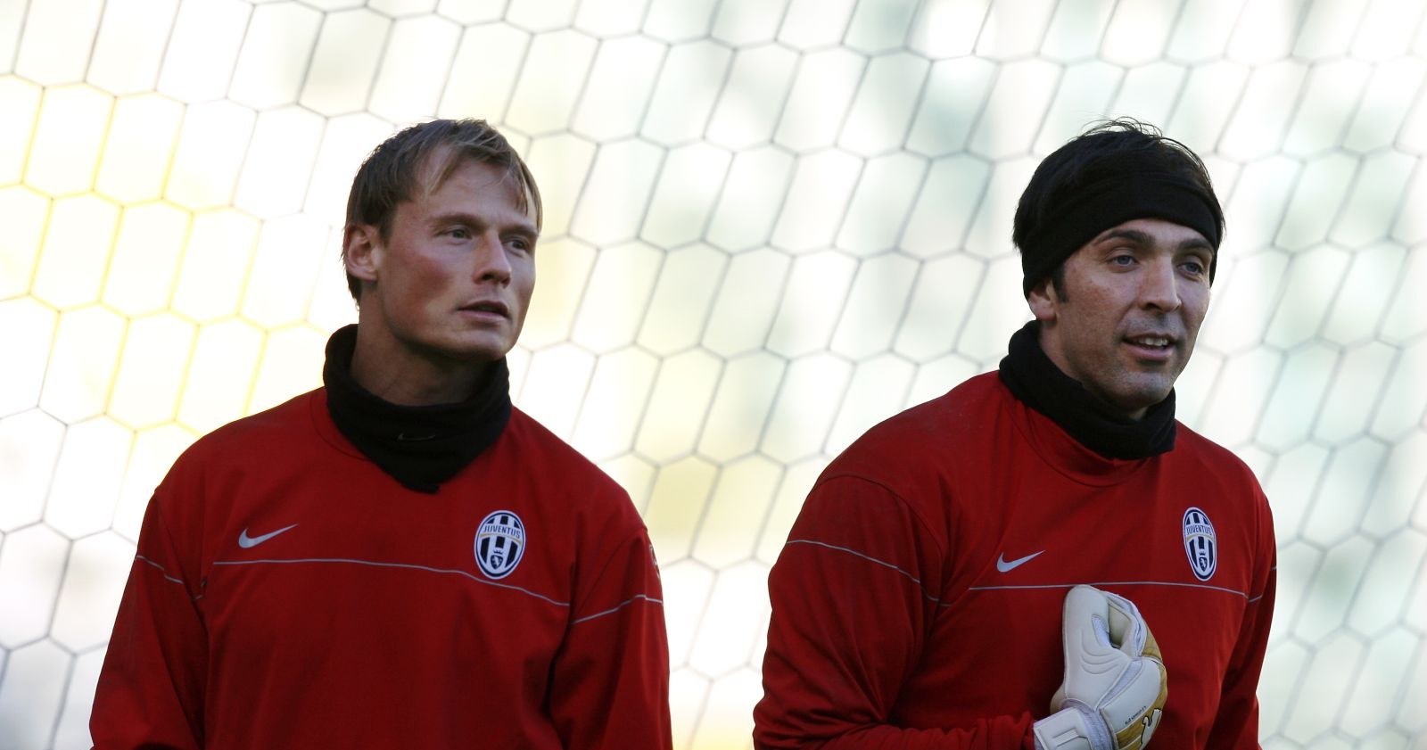 Alexander Manninger im Trikot von Juventus Turin neben Gianluigi Buffon
