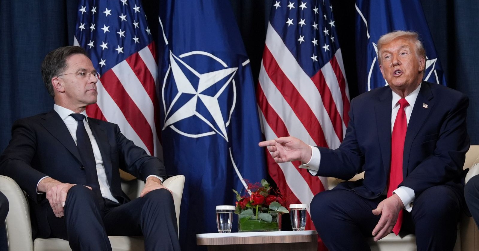 Donald Trump und NATO-Generalsekretär Mark Rutte beim Treffen in Washington zum NATO-Streit und Iran-Krieg