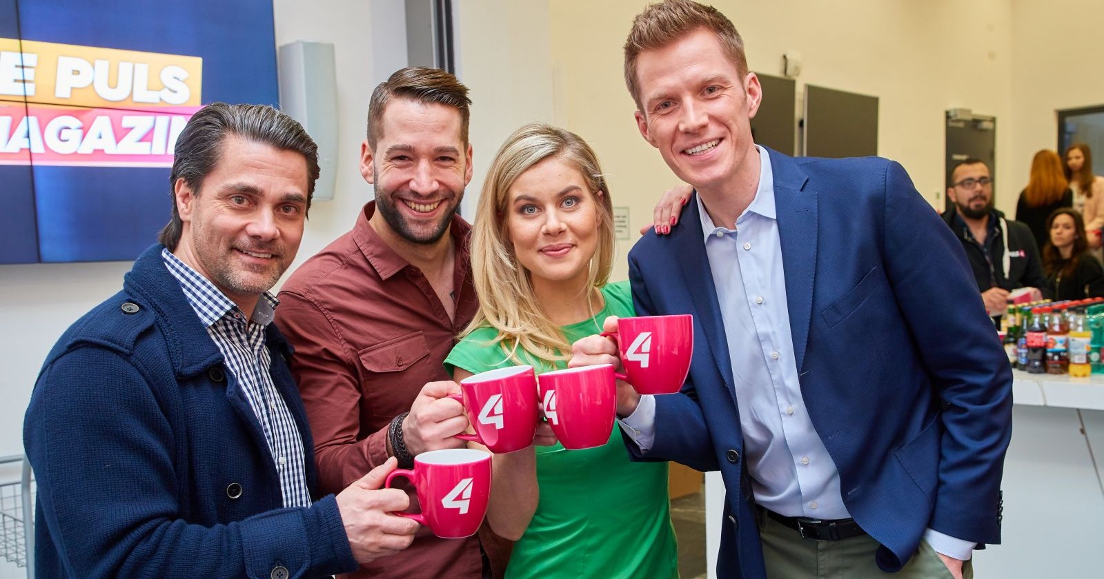 Andreas SEIDL, Manolito LICHA, Dori BAUER, Florian DANNER, / Dori Bauer ist schwanger und erwartet ein Baby