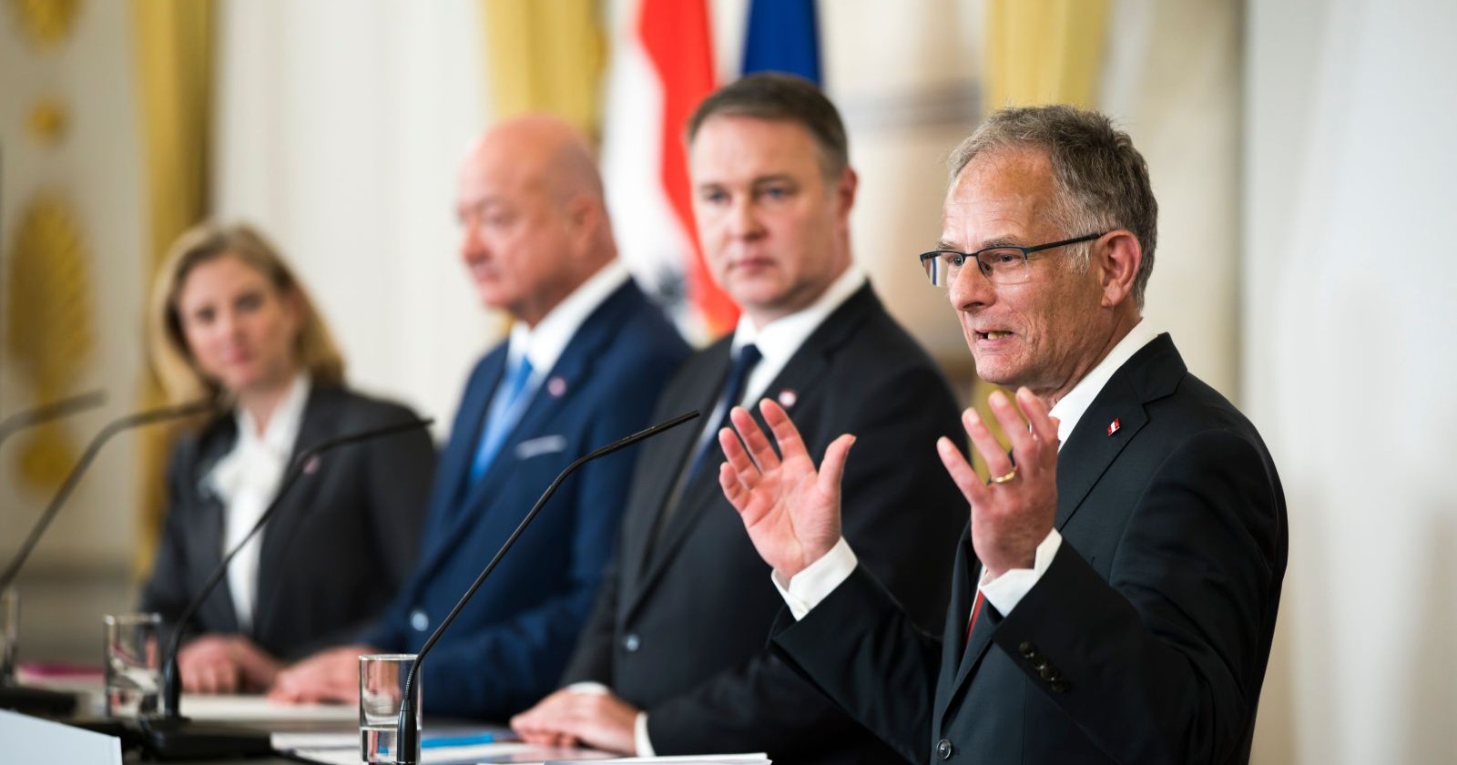Spritpreisbremse Österreich Regierung Einigung Pressekonferenz Politiker Verhandlungen Verlängerung