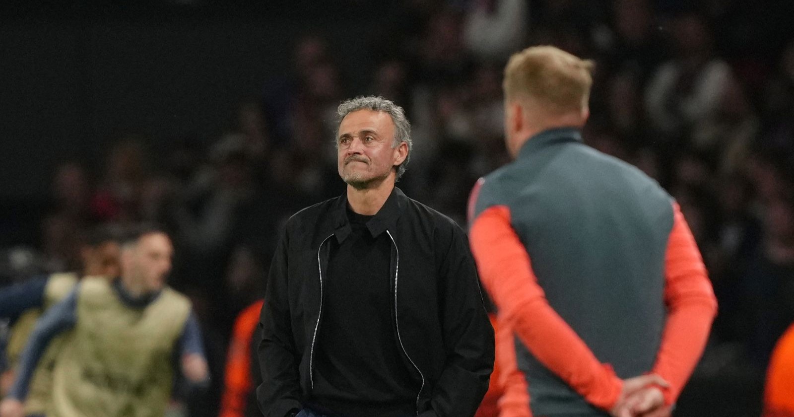 PSG-Trainer Luis Enrique während des Champions-League-Halbfinales gegen den FC Bayern