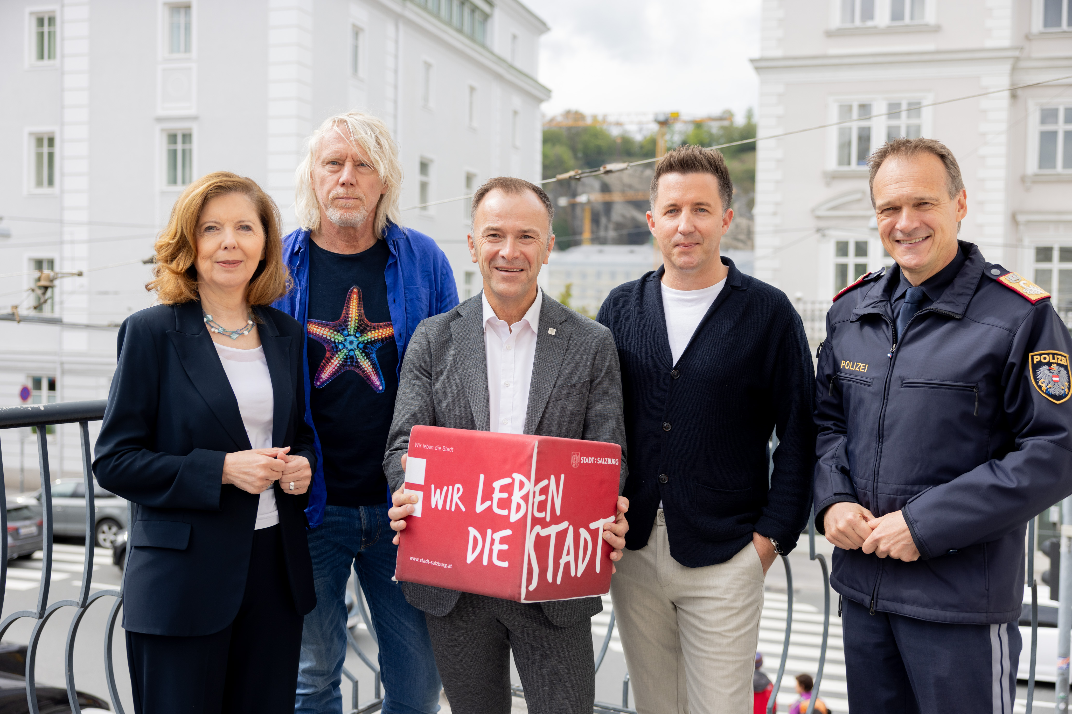 Verantwortliche der Residenzplatzkonzerte bei der Pk.