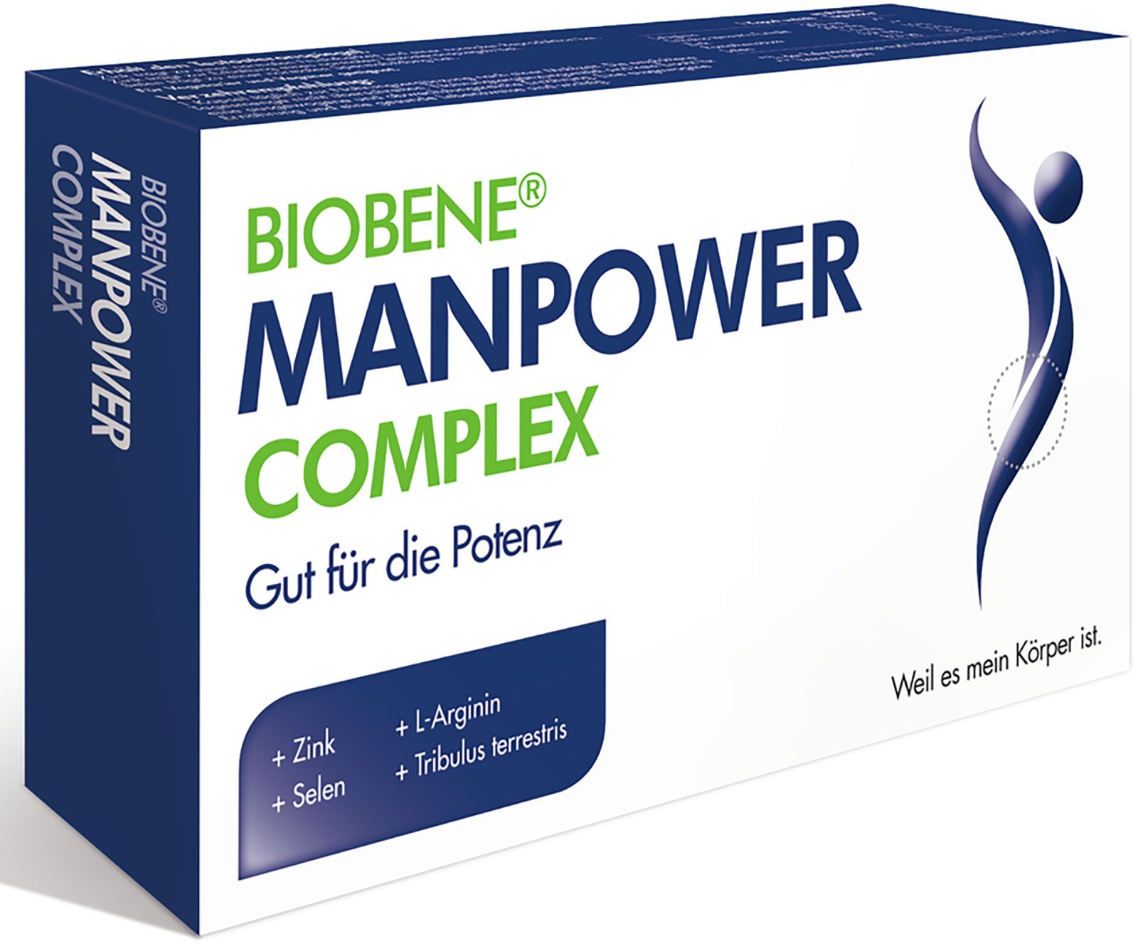 Verpackung zu dem Präparat Manpower Complex von BIOBENE | Credit: Natural Products &amp; Drugs