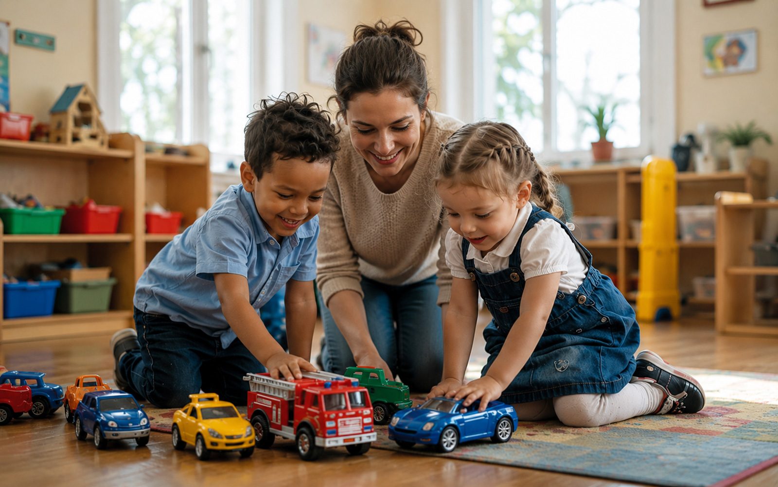 Kinder mit ihrer Tagesmutter | Credit: Hilfswerk Salzburg
