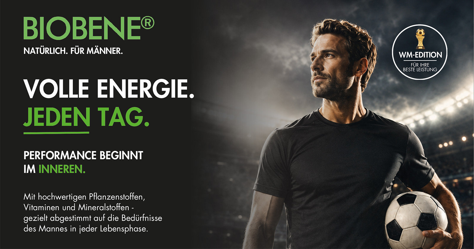 Mann mit Fußball in der Hand | Credit: Natural Products &amp; Drugs