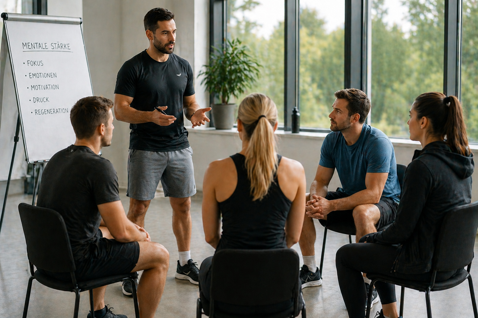 Seminarteilnehmende mit Kursleiter | Credit: Trainingday