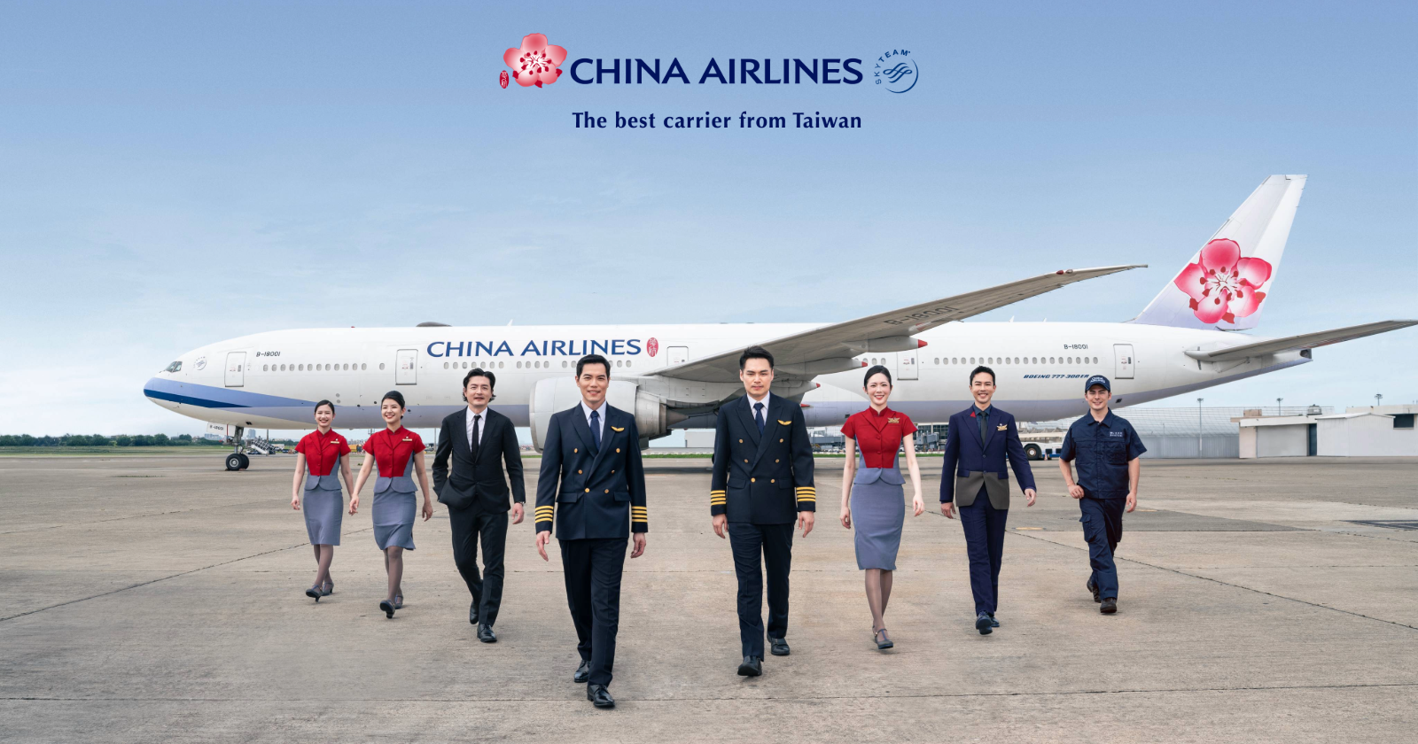 Bord-Crew der China Airlines Taiwan | Credit: China Airlines Taiwan