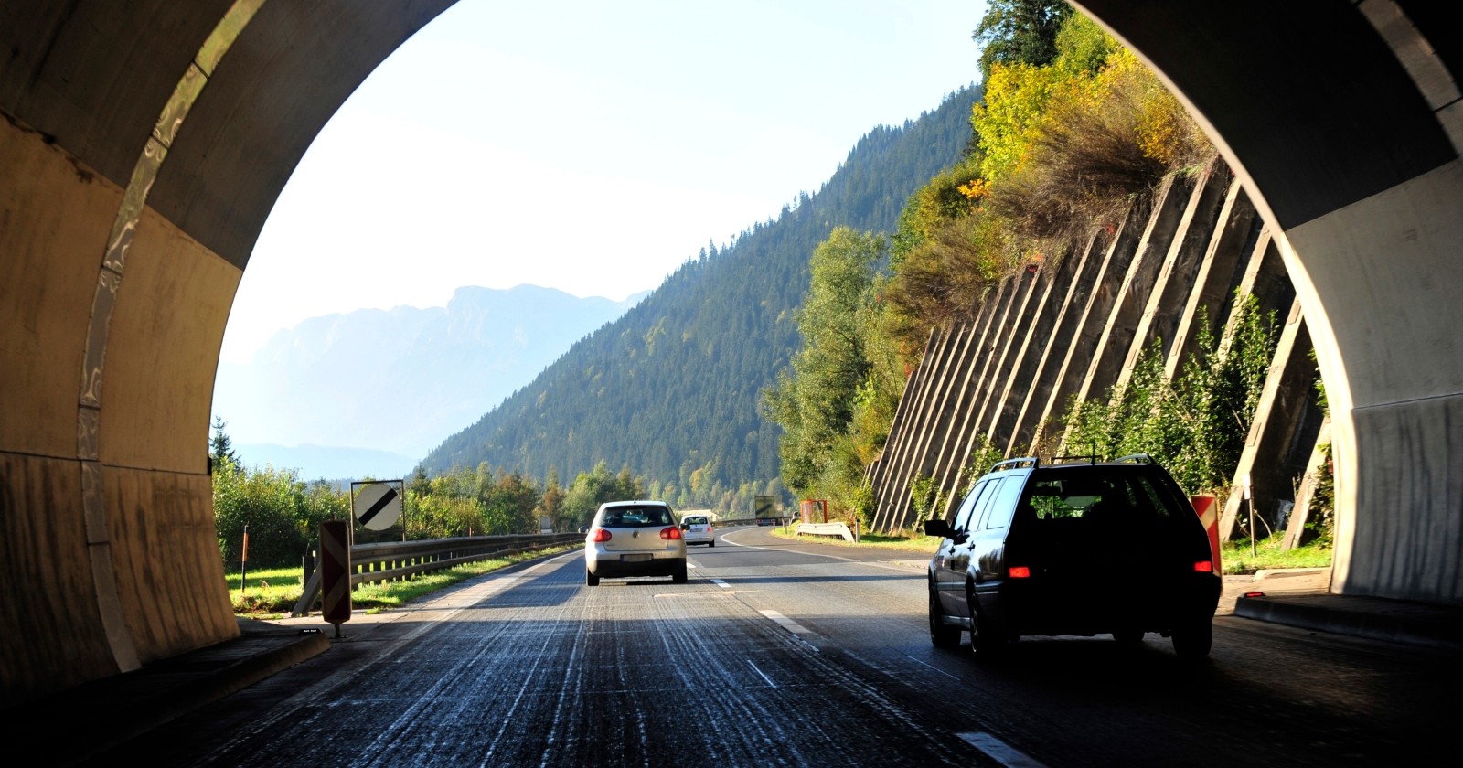 A10 Tauernautobahn bei Werfen.
