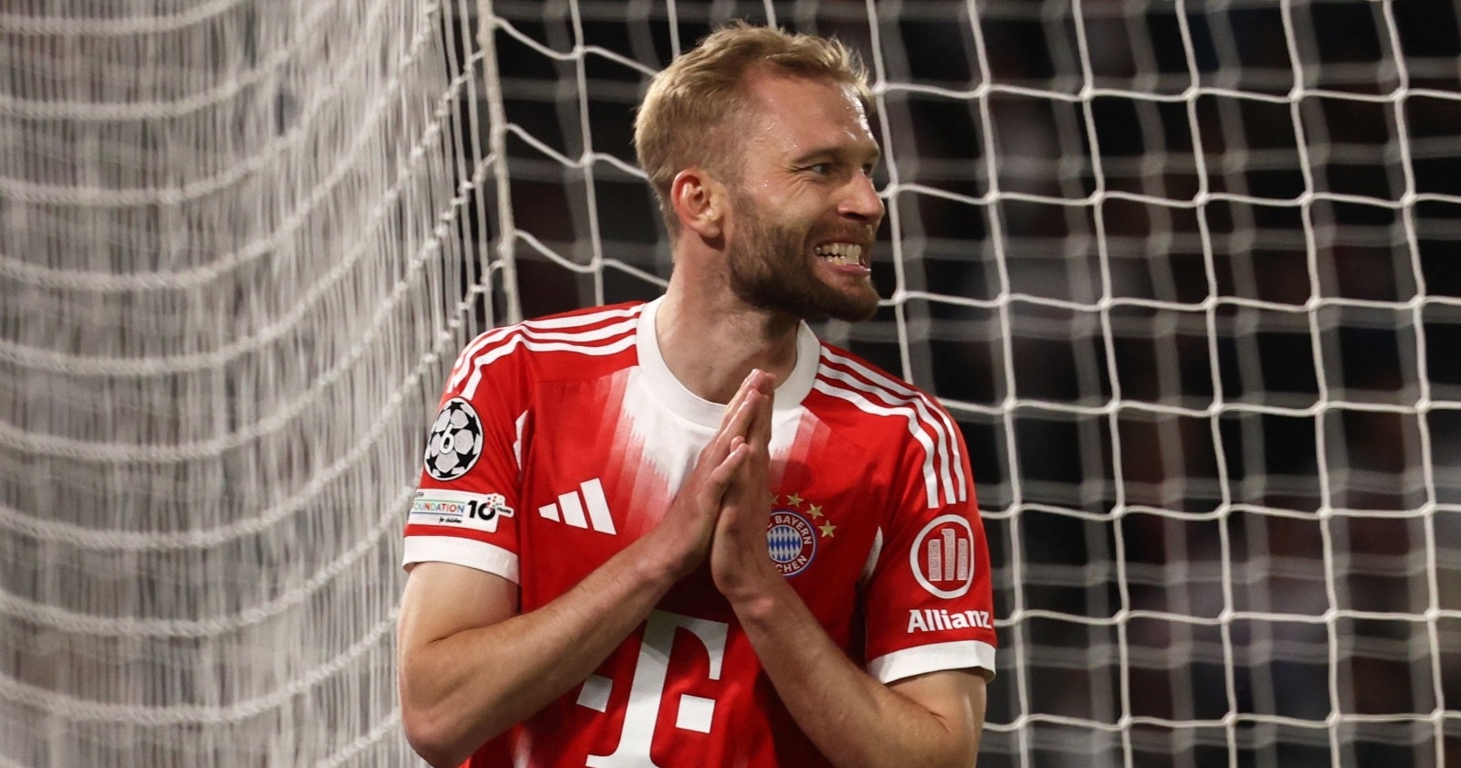 Konrad Laimer im CL-Spiel gegen PSG im Einsatz.