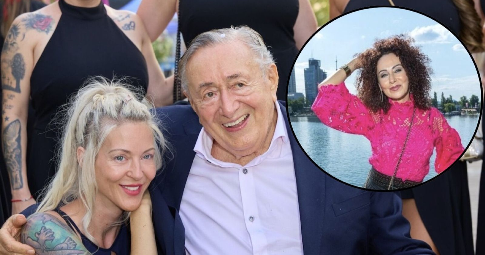 Simone Lugner und Richard Lugner bei einem öffentlichen Auftritt. Im Bildausschnitt rechts: Christina „Mausi“ Lugner. Im Prozess um Simone Lugners Wohnrecht in der Döblinger Villa sorgte „Mausi“ zuletzt mit Aussagen vor Gericht für Aufsehen.