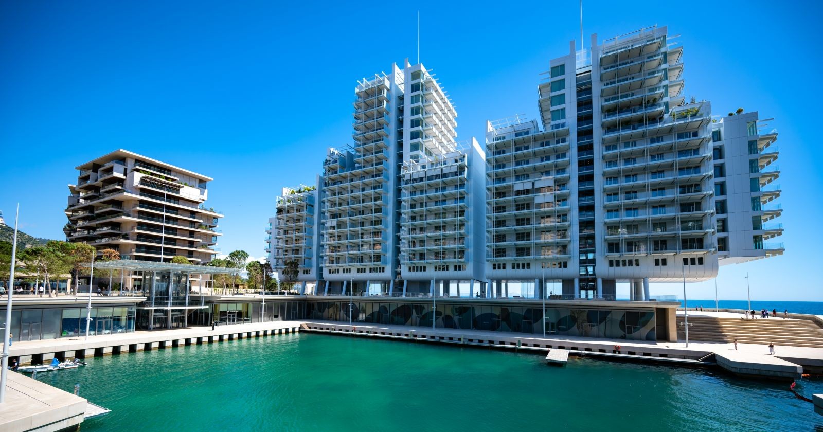 Das Stadtgebiet Mareterra in Monaco, in dem sich die teuerste Wohnung der Welt befindet, die ein Ukrainer erworben hat