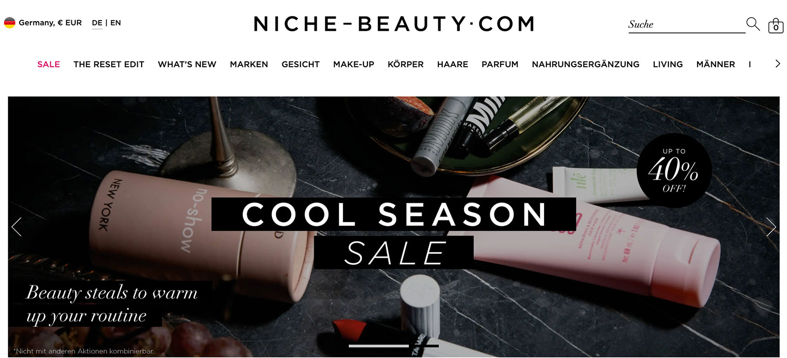 Website Niche Beauty | Credit: Niche Beauty