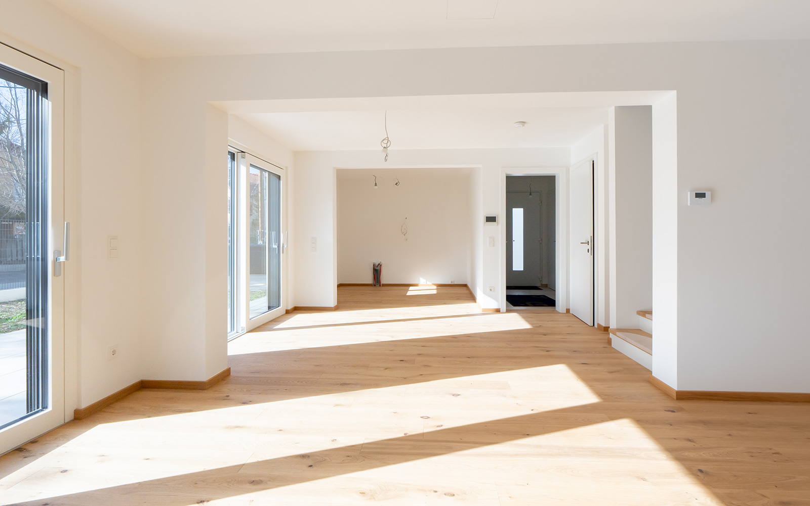 Unmöbliertes Wohnzimmer | Credit: Glorit Bausysteme