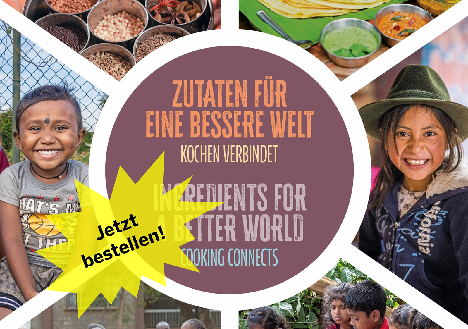 Cover eines Kochbuchs der Kindernothilfe | Credit: Kindernothilfe Österreich