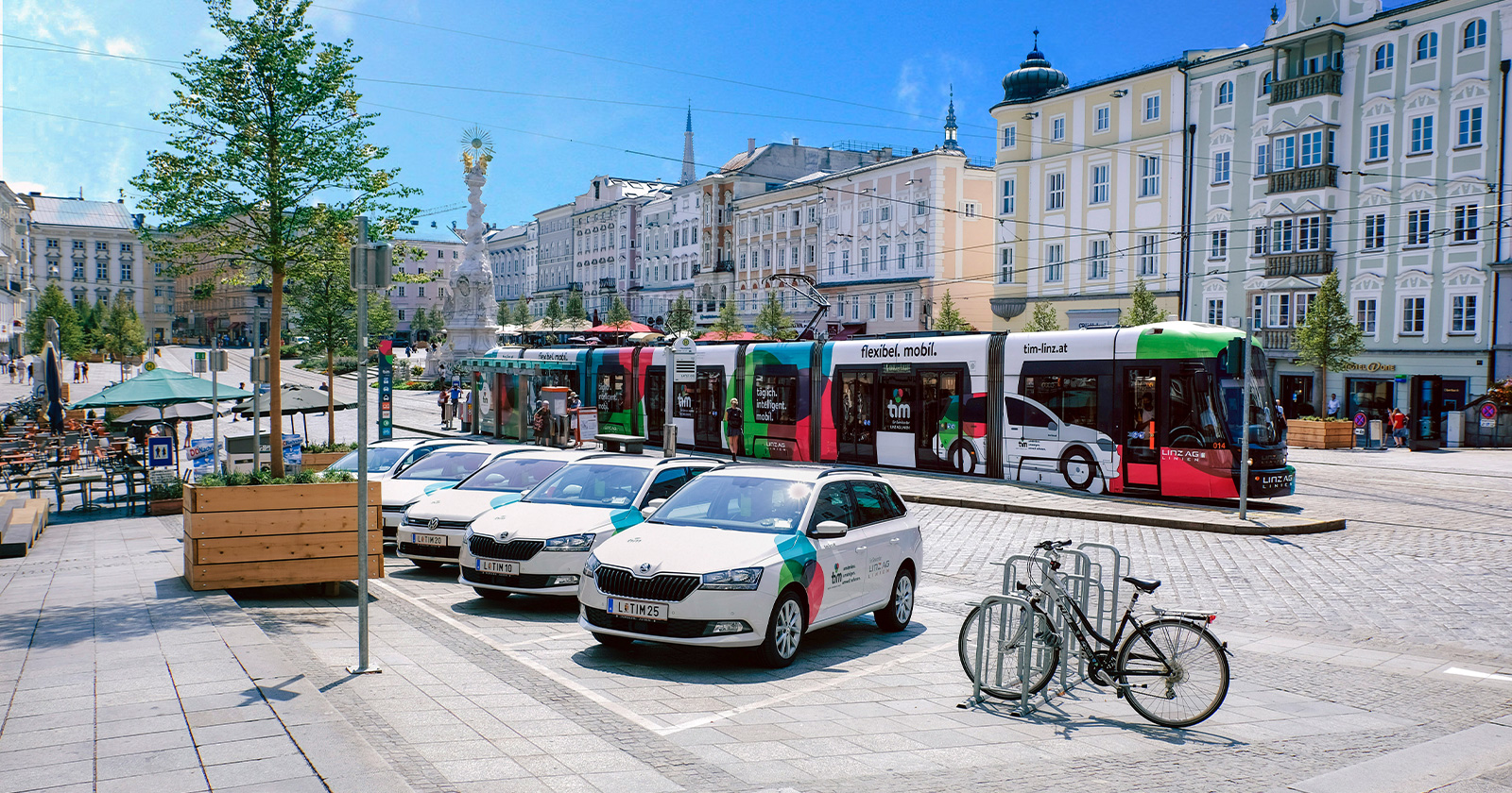 Straßenbahn in Linz unterwegs | Credit: LINZ AG