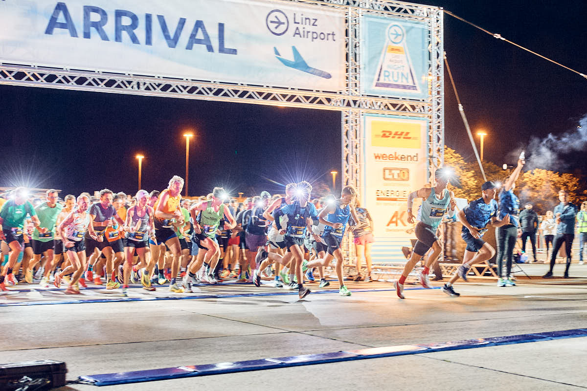 Start des DHL Linz Airport Nightrun