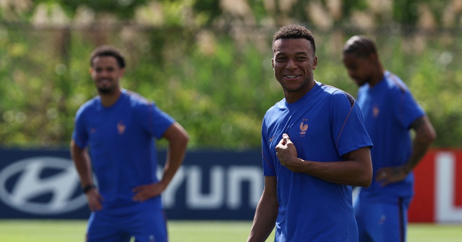 Kylian Mbappe und Co. beim Abschlusstraining vor dem Spiel gegen Senegal.