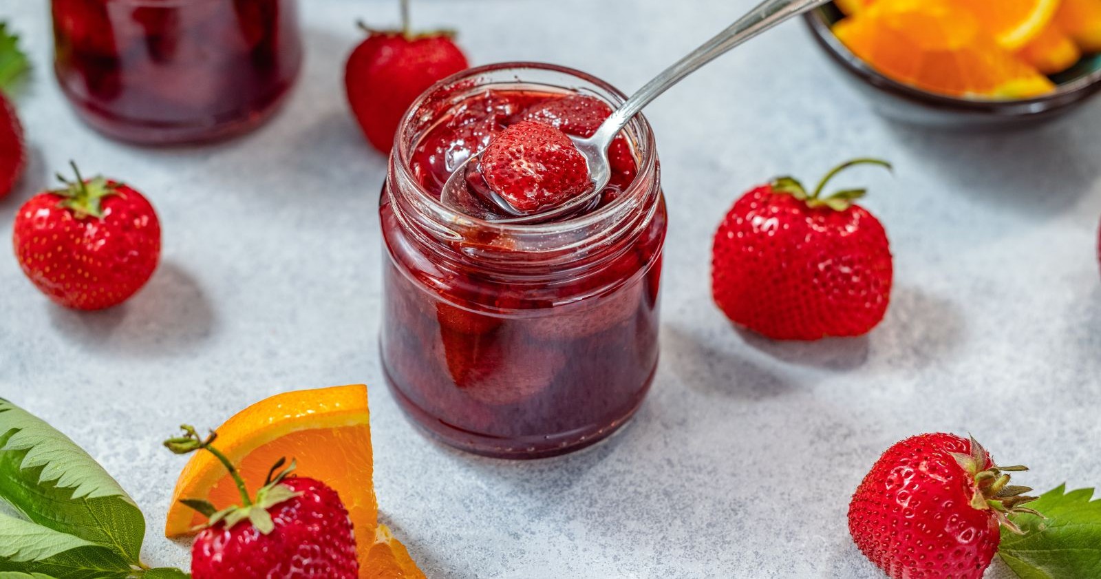 Ein Glas Erdbeermarmelade, die in Zukunft auch als solche verkauft werden darf
