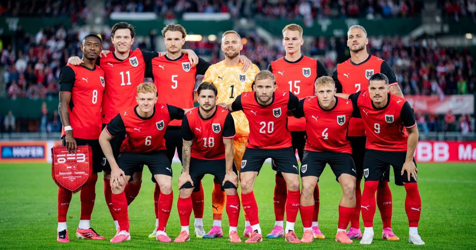 Österreich vs. Tunesien: Startelf der österreichischen Nationalmannschaft.
