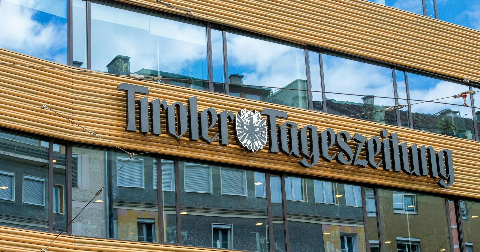 Außenansicht der Zentrale der Tiroler Tageszeitung, welche von Russmedia übernommen wird