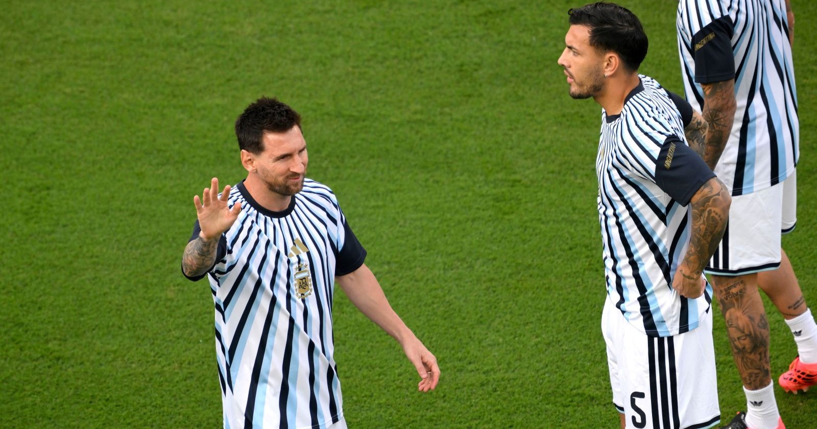 Lionel Messi beim Aufwärmen vor dem WM-Auftakt Argentiniens gegen Algerien