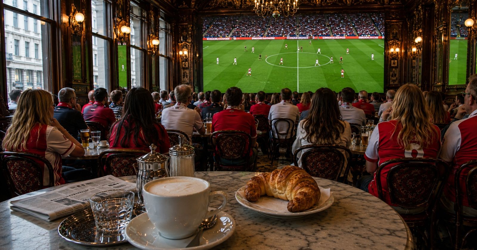 WM 2026 Wien Kaffeehaus Fußball schauen Frühstück Fans Leinwand Österreich Spiel