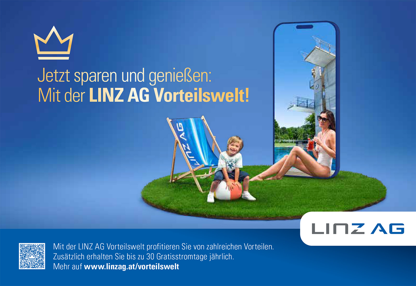 Junge Frau beim Chillen | Credit: LINZ AG