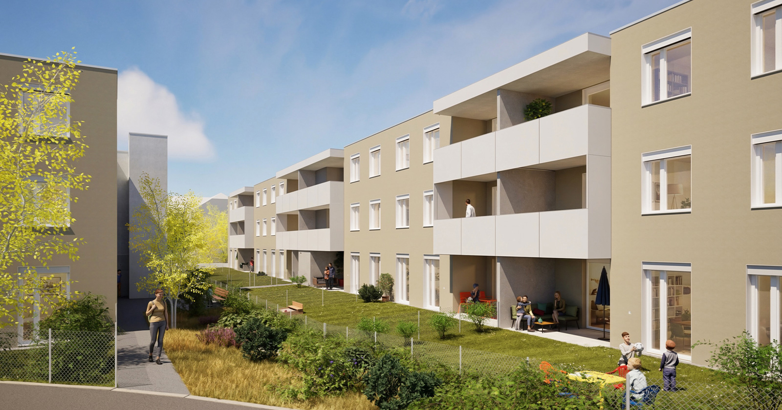 Parteienhäuser | Credit: Huber Buchberger Architekten (Symbolbild)