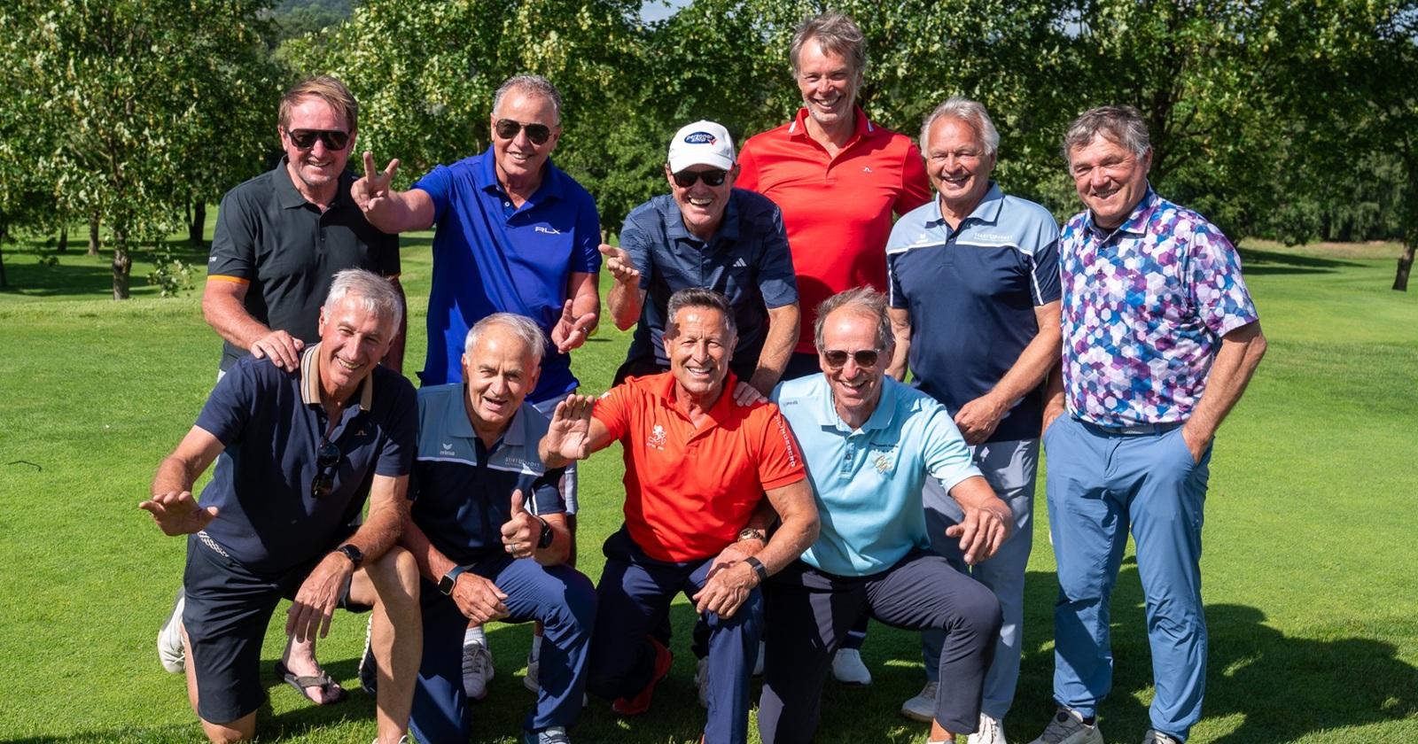 Die prominenten Teilnehmer beim Hans Enn Charity Golfturnier