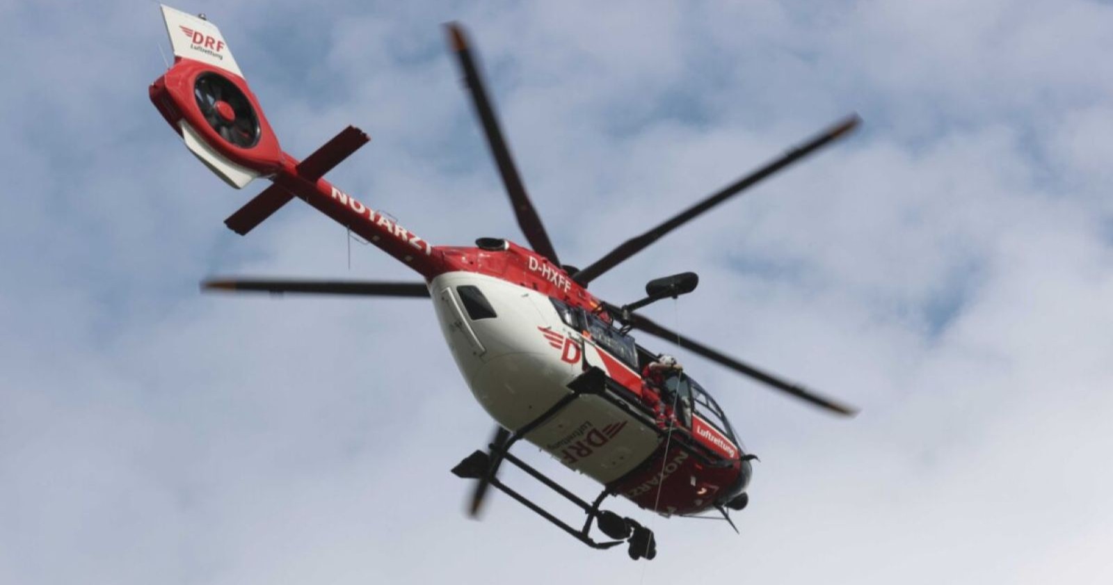 Rettungshubschrauber im Einsatz.