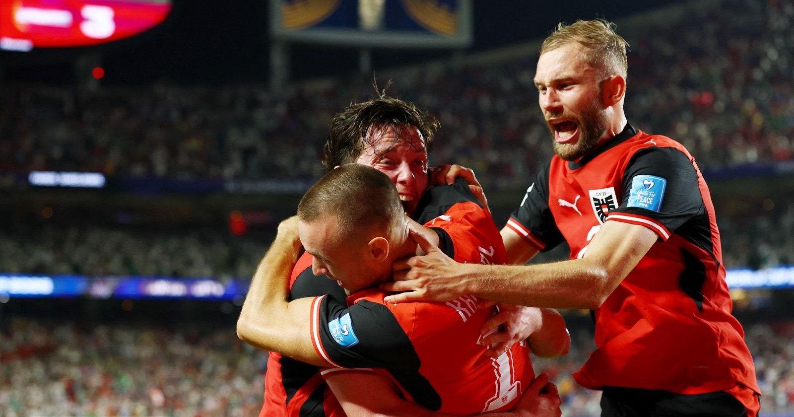 Österreich Spanien WM 2026 Jubel ÖFB Spieler Supercomputer Prognose Chancen