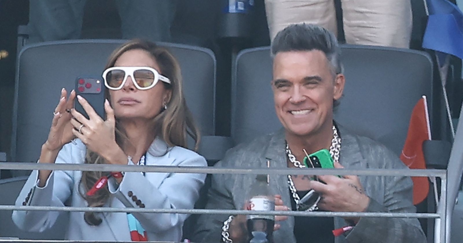 Robbie Williams während des WM-Finales 2026