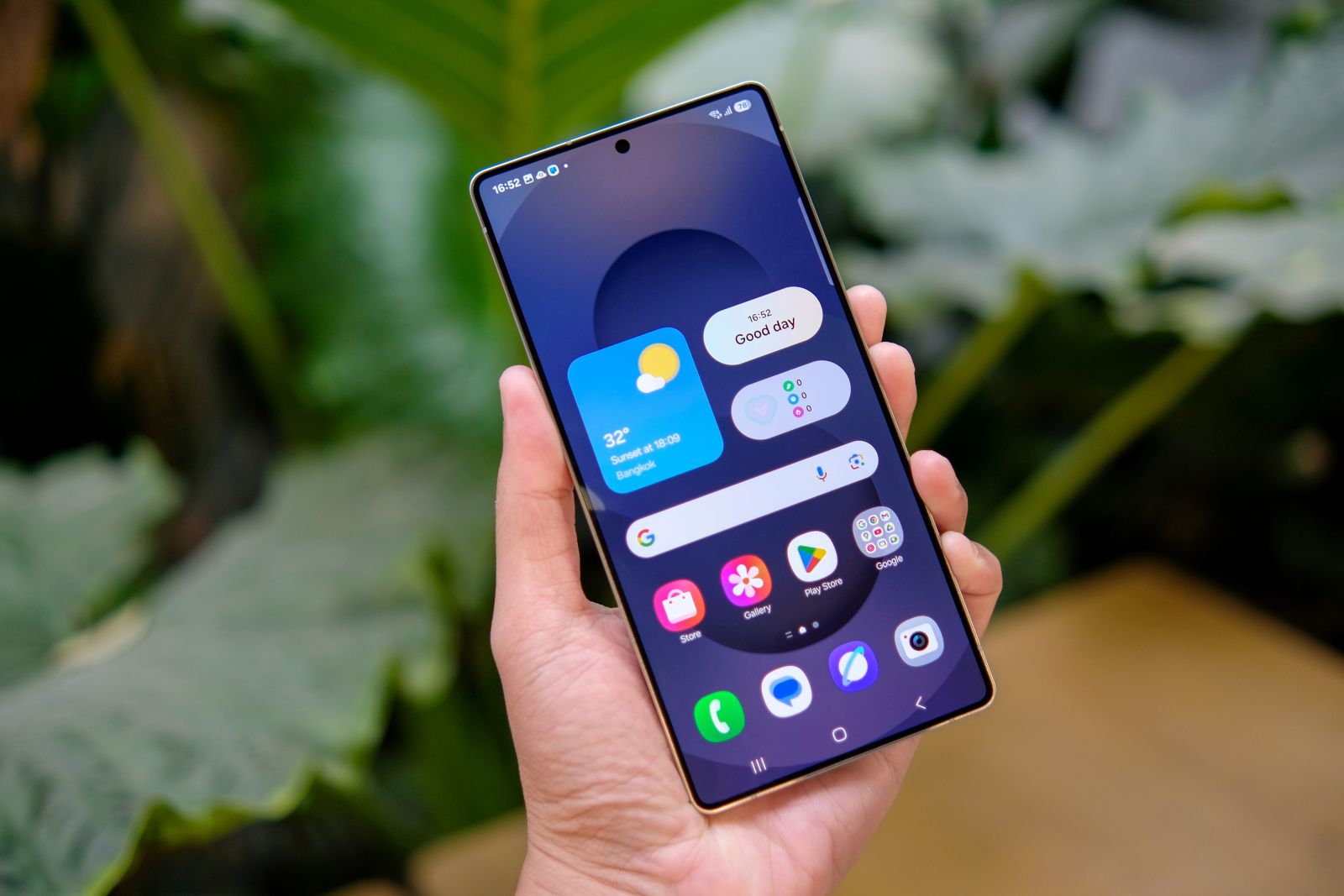 Ansicht eines Samsung Galaxy Smartphones