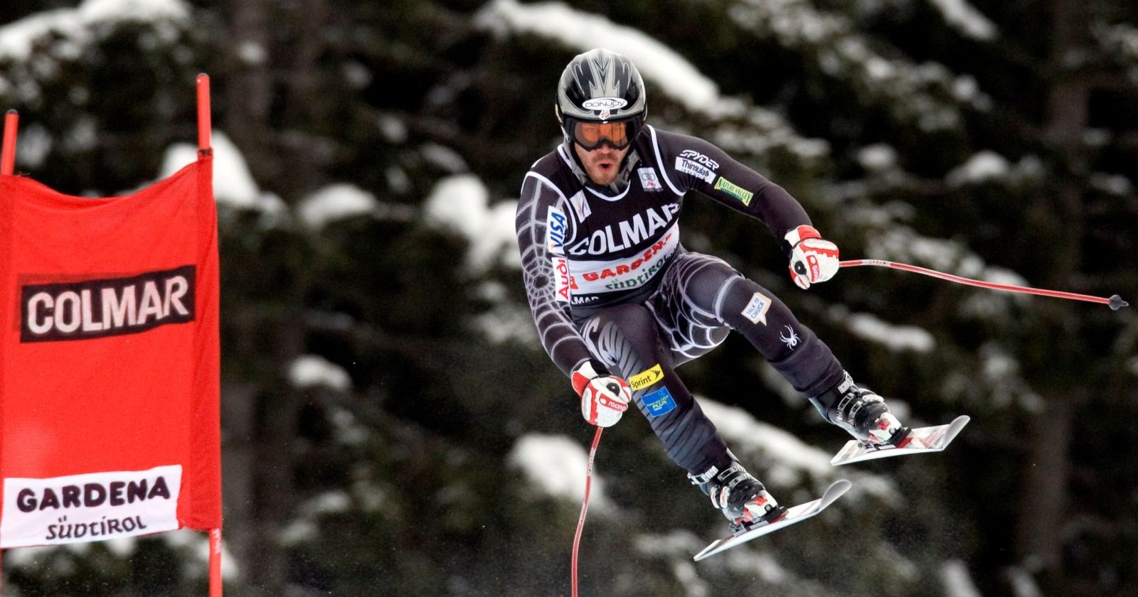 TJ Lanning bei Weltcup-Abfahrt Skirennen US-Skistar Speed-Disziplinen Ski alpin