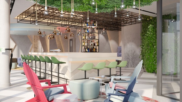 Der Barbereich im neuen Designhotel