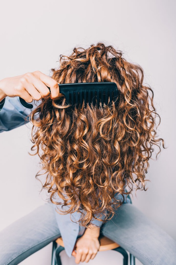 Luftgetrocknete Locken