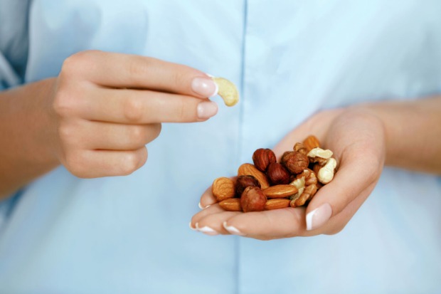 Gesunder Snack Nüsse