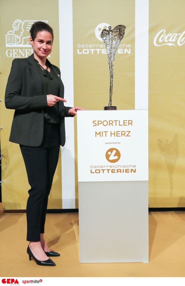 Sportlerin mit Herz: Nina Burger siegte mit ihrer Kicker-Initiative.