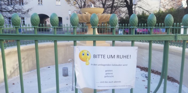 Schild im Alten AKH